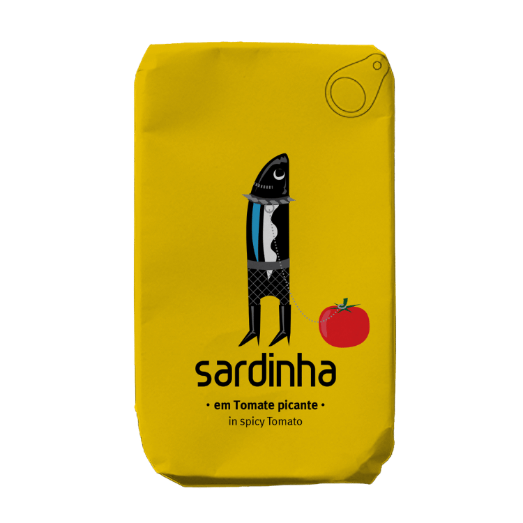 Sardine in würziger Tomate (120g) Sardinha von Sardinha bei Araxxon  - Hochwertiges griechisches Produkt.   Sardine in würziger Tomate (120g) Sardinha από Sardinha στο Araxxon  - Αυθεντικό ελληνικό προϊόν.